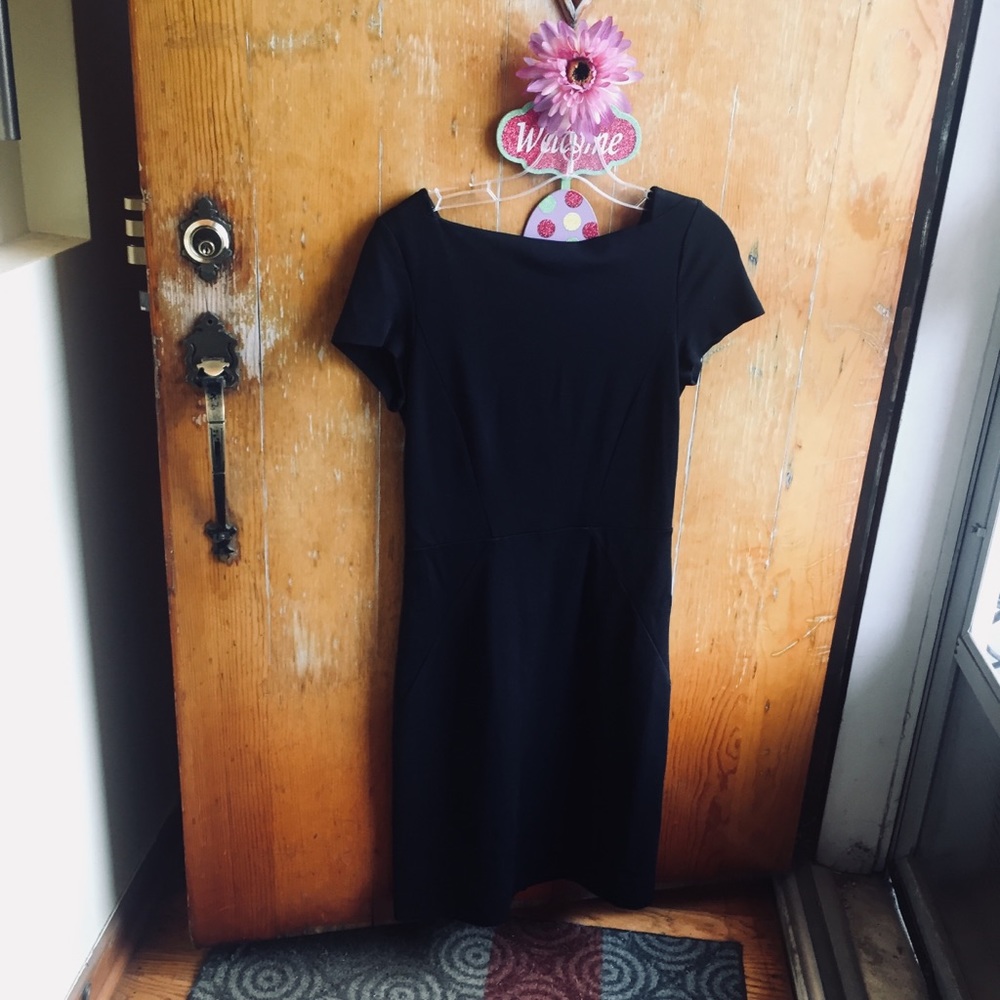 Banana Republic Black Ponte Sheath dress